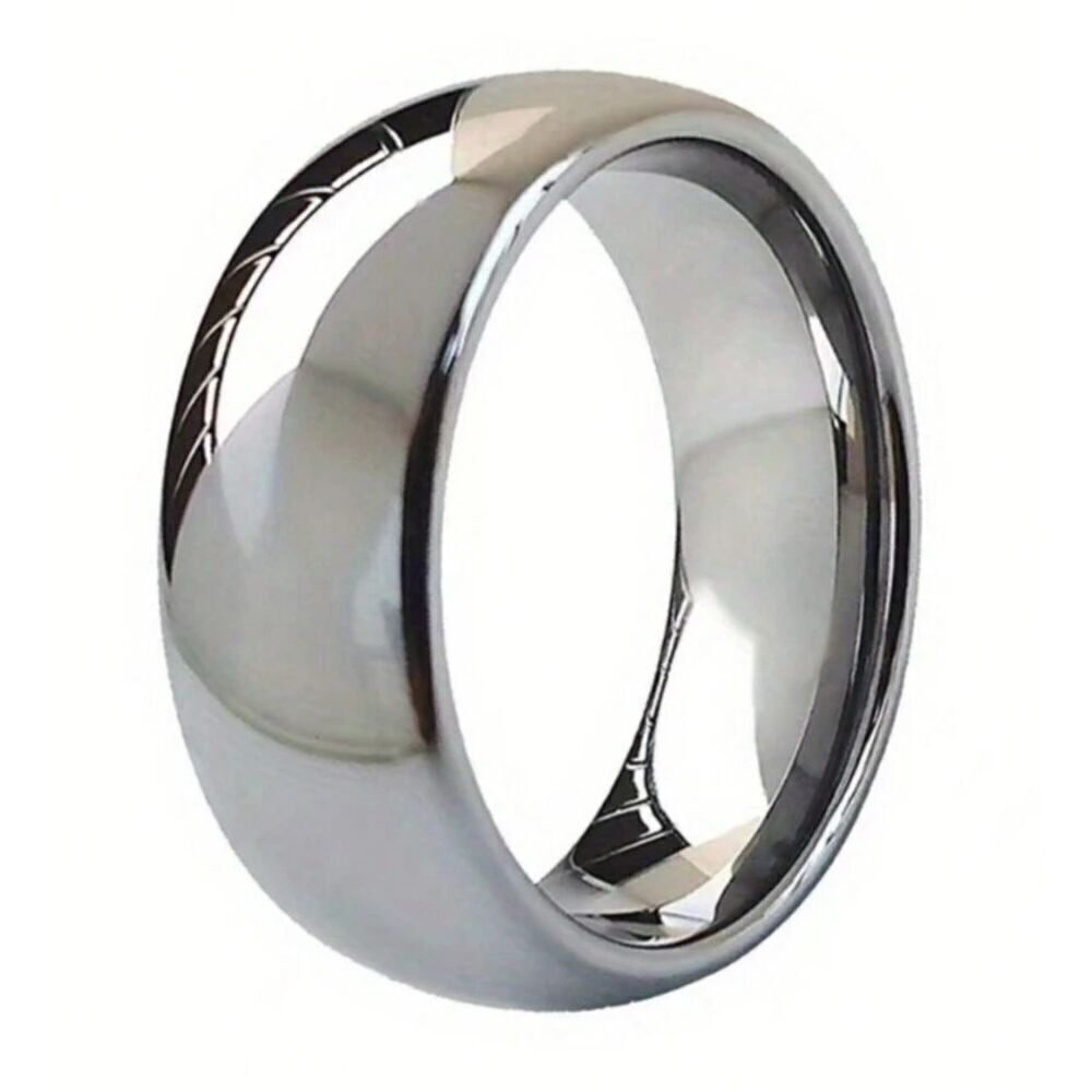 Mens or Womans Unisex Silver Wedding Band